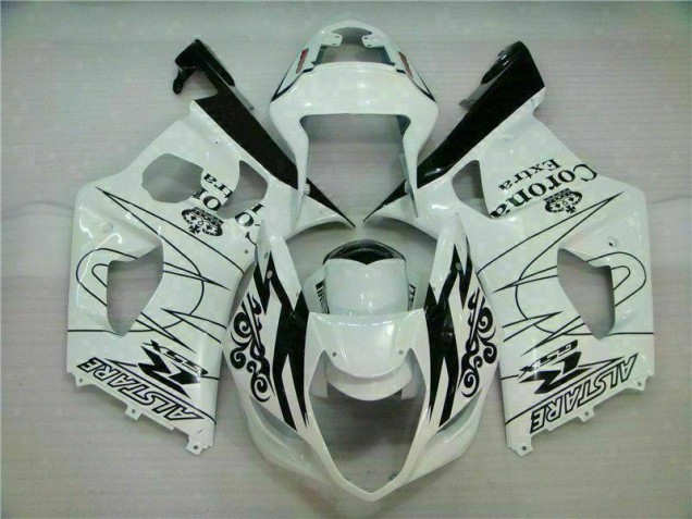 Weiß 2003-2004 GSXR 1000 Motorrad Vollverkleidung Weiß 2003-2004 GSXR 1000 Motorrad Vollverkleidung