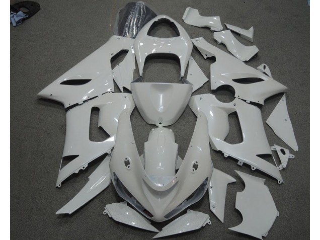Weiß 2005-2006 ZX6R Motorrad Verkleidung Weiß 2005-2006 ZX6R Motorrad Verkleidung