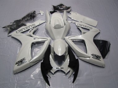 Weiß 2006-2007 GSXR 600 Motorrad Verkleidungen