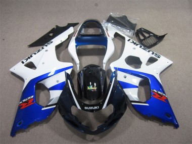 Weiß Blau 2000-2002 GSXR 1000 Motorrad Verkleidung