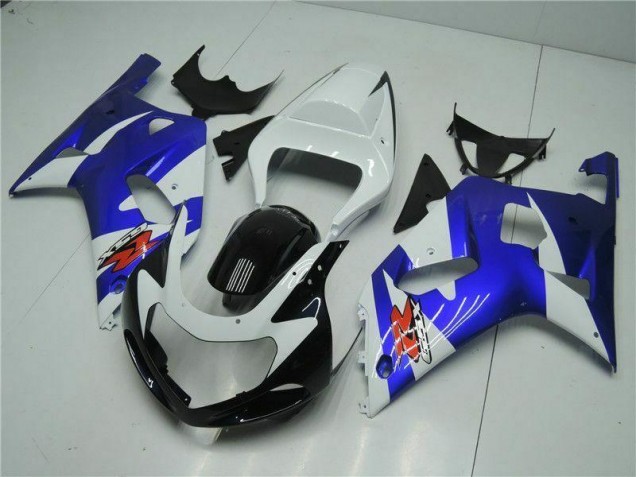Weiß Blau 2001-2003 GSXR 600/750 Motorrad Verkleidung Weiß Blau 2001-2003 GSXR 600/750 Motorrad Verkleidung