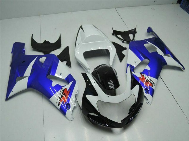 Weiß Blau 2001-2003 GSXR 600/750 Motorrad Verkleidung Weiß Blau 2001-2003 GSXR 600/750 Motorrad Verkleidung