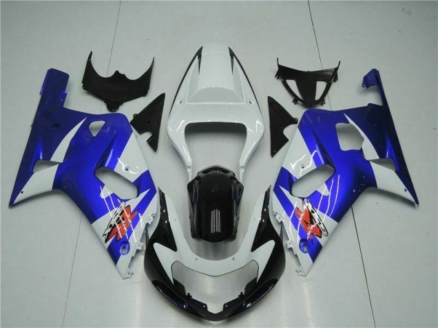 Weiß Blau 2001-2003 GSXR 600/750 Motorrad Verkleidung Weiß Blau 2001-2003 GSXR 600/750 Motorrad Verkleidung