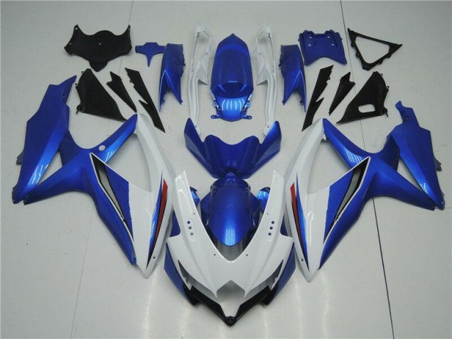 Weiß Blau 2008-2010 GSXR 600/750 Motorrad Verkleidungen Weiß Blau 2008-2010 GSXR 600/750 Motorrad Verkleidungen