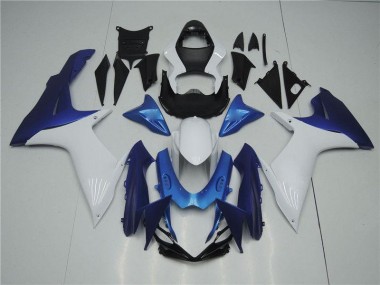 Weiß Blau 2011-2021 GSXR 600/750 Motorrad Verkleidung