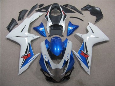 Weiß Blau 2011-2021 GSXR 600 Motorrad Verkleidung
