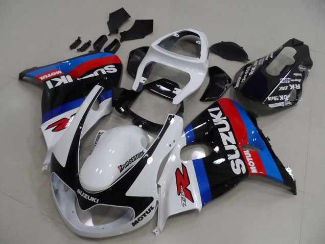 Weiß Blau Motul 1998-2003 TL1000R Motorrad Verkleidung Weiß Blau Motul 1998-2003 TL1000R Motorrad Verkleidung