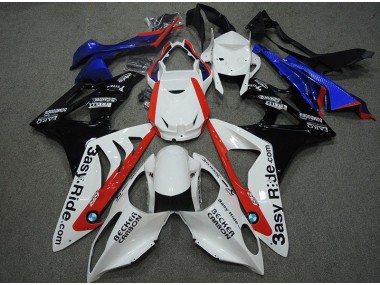 Weiß Blau Rot 2009-2014 S1000RR Motorrad Verkleidung
