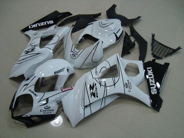 Weiß Corona 2007-2008 GSXR 1000 Motorrad Verkleidung Weiß Corona 2007-2008 GSXR 1000 Motorrad Verkleidung
