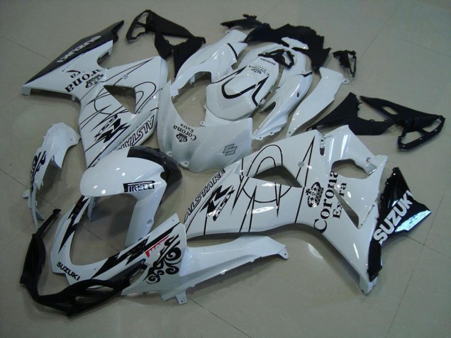 Weiß Corona 2009-2016 GSXR 1000 Motorrad Verkleidung Weiß Corona 2009-2016 GSXR 1000 Motorrad Verkleidung