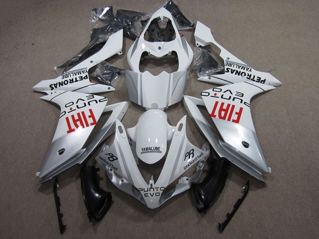 Weiß Fiat 2007-2008 YZF R1 Motorrad Verkleidung Weiß Fiat 2007-2008 YZF R1 Motorrad Verkleidung