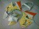 Weiß Gelb Flamme 2000-2002 ZX6R Motorrad Verkleidung Weiß Gelb Flamme 2000-2002 ZX6R Motorrad Verkleidung