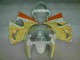 Weiß Gelb Flamme 2000-2002 ZX6R Motorrad Verkleidung Weiß Gelb Flamme 2000-2002 ZX6R Motorrad Verkleidung