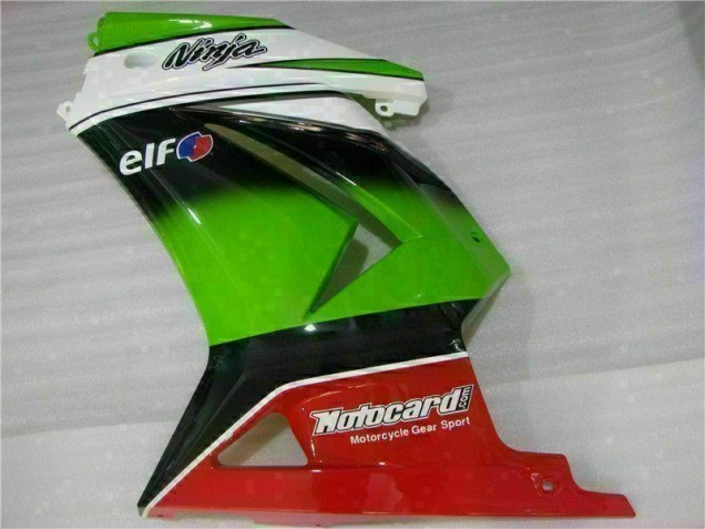 Weiß Grün Schwarz Ninja 2008-2012 EX250 Motorrad Verkleidung Weiß Grün Schwarz Ninja 2008-2012 EX250 Motorrad Verkleidung