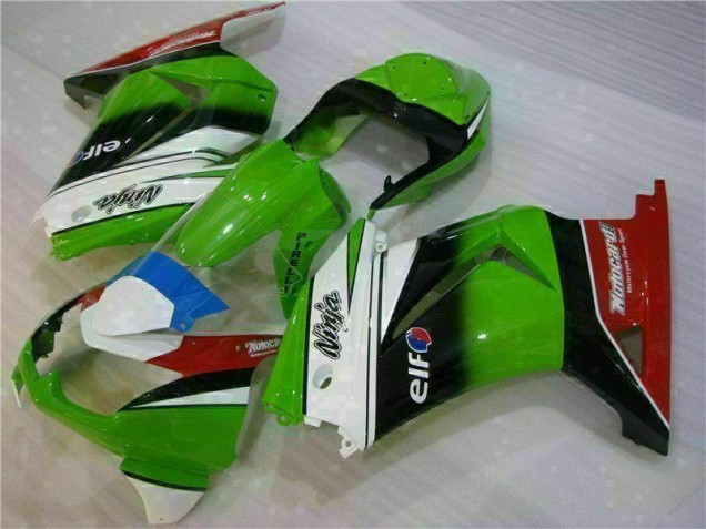 Weiß Grün Schwarz Ninja 2008-2012 EX250 Motorrad Verkleidung Weiß Grün Schwarz Ninja 2008-2012 EX250 Motorrad Verkleidung