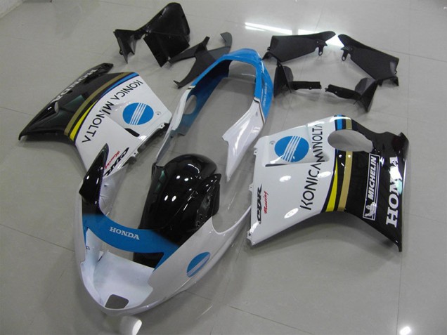 Weiß Konica Minolta 1996-2007 CBR1100XX Blackbird Motorrad Verkleidung Weiß Konica Minolta 1996-2007 CBR1100XX Blackbird Motorrad Verkleidung