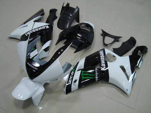 Weiß Monster 2003-2004 ZX6R Motorrad Verkleidung Weiß Monster 2003-2004 ZX6R Motorrad Verkleidung