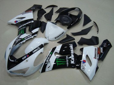 Weiß Monster 2005-2006 ZX6R Motorrad Verkleidung