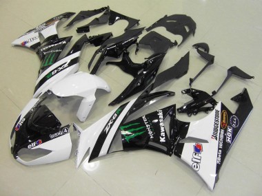 Weiß Monster 2009-2012 ZX6R Motorrad Verkleidung