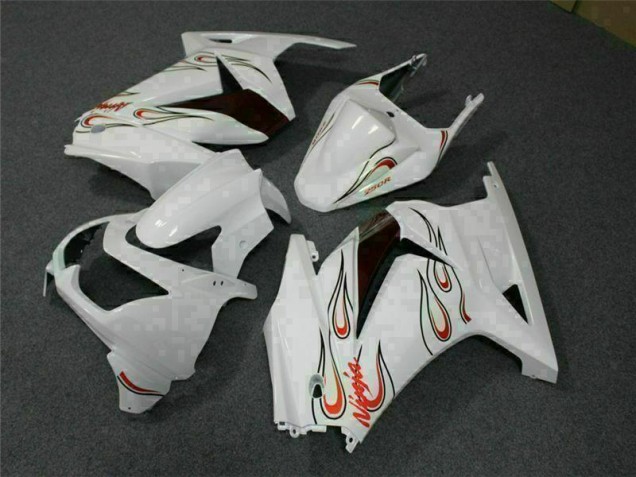 Weiß Rot 2008-2012 EX250 Motorrad Verkleidung Weiß Rot 2008-2012 EX250 Motorrad Verkleidung