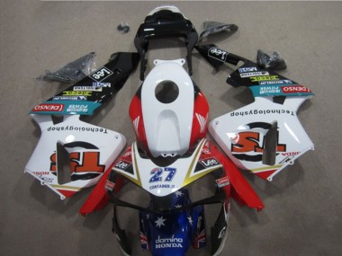 Weiß Rot Blau Lee 27 2005-2006 CBR600RR Motorrad Verkleidung