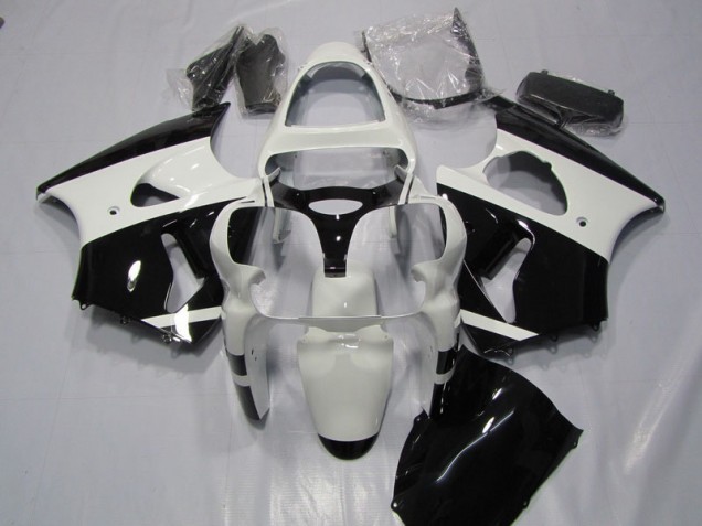 Weiß Schwarz 2000-2002 ZX6R Motorrad Verkleidung Weiß Schwarz 2000-2002 ZX6R Motorrad Verkleidung