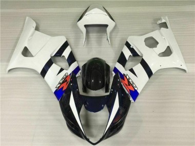 Weiß Schwarz 2003-2004 GSXR 1000 Motorrad Verkleidung Komplett Sets