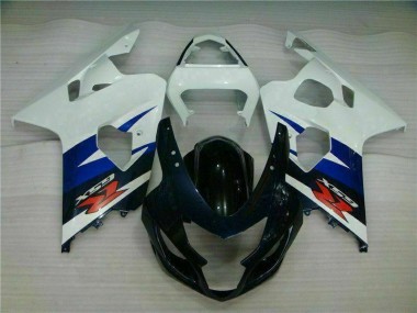 Weiß Schwarz 2004-2005 GSXR 600/750 Motorrad Verkleidung