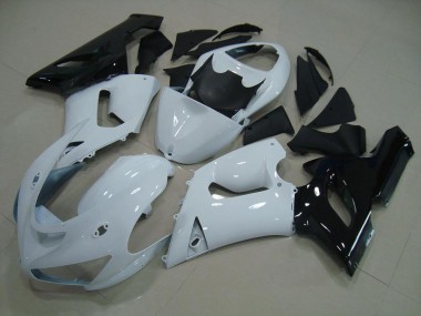 Weiß Schwarz 2005-2006 ZX6R Motorrad Verkleidung
