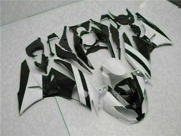 Weiß Schwarz 2009-2012 ZX6R Motorrad Verkleidung