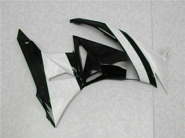 Weiß Schwarz 2009-2012 ZX6R Motorrad Verkleidung