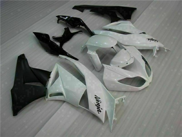Weiß Schwarz 2009-2012 ZX6R Motorrad Verkleidungen Weiß Schwarz 2009-2012 ZX6R Motorrad Verkleidungen