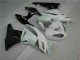 Weiß Schwarz 2009-2012 ZX6R Motorrad Verkleidungen Weiß Schwarz 2009-2012 ZX6R Motorrad Verkleidungen