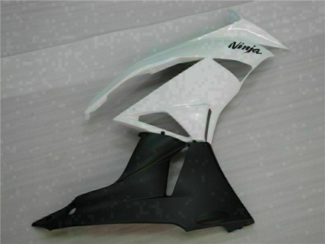 Weiß Schwarz 2009-2012 ZX6R Motorrad Verkleidungen Weiß Schwarz 2009-2012 ZX6R Motorrad Verkleidungen