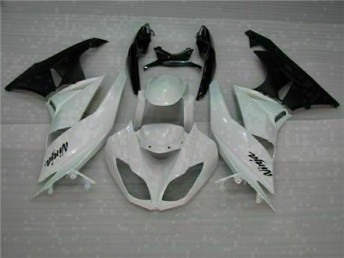 Weiß Schwarz 2009-2012 ZX6R Motorrad Verkleidungen