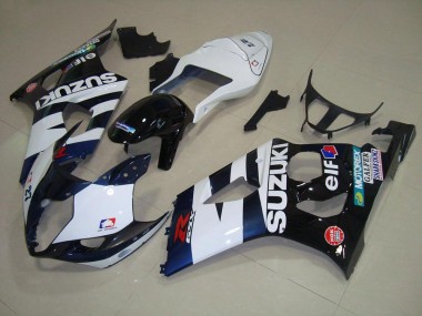 Weiß Schwarz Elf 2003-2004 GSXR 1000 Motorrad Verkleidung