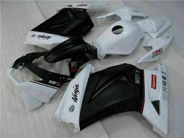 Weiß Schwarz Ninja 2008-2012 EX250 Motorrad Verkleidung Weiß Schwarz Ninja 2008-2012 EX250 Motorrad Verkleidung