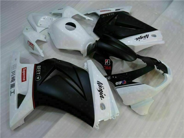 Weiß Schwarz Ninja 2008-2012 EX250 Motorrad Verkleidung Weiß Schwarz Ninja 2008-2012 EX250 Motorrad Verkleidung