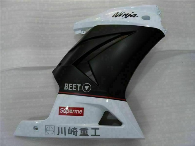 Weiß Schwarz Ninja 2008-2012 EX250 Motorrad Verkleidung Weiß Schwarz Ninja 2008-2012 EX250 Motorrad Verkleidung