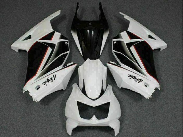 Weiß Schwarz Ninja 2008-2012 EX250 Motorrad Verkleidungen Weiß Schwarz Ninja 2008-2012 EX250 Motorrad Verkleidungen