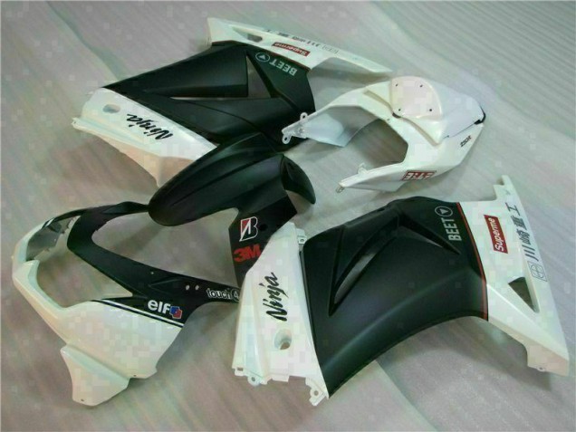 Weiß Schwarz Ninja 3M 2008-2012 EX250 Motorrad Verkleidung