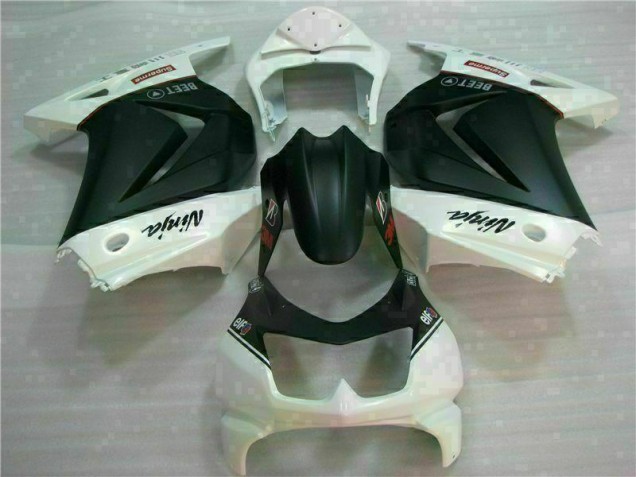Weiß Schwarz Ninja 3M 2008-2012 EX250 Motorrad Verkleidung