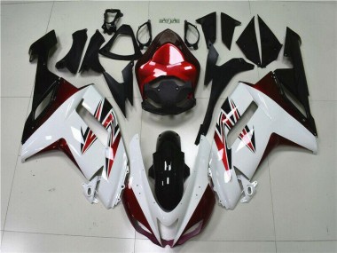 Weiß Schwarz Rot 2007-2008 ZX6R Motorrad Verkleidung