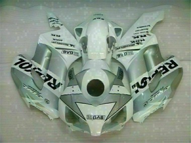 Weiß Silber Repsol 2004-2005 CBR1000RR Motorrad Verkleidung